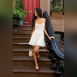 UO Primrose Mini Dress with Lace Insert Size Medium